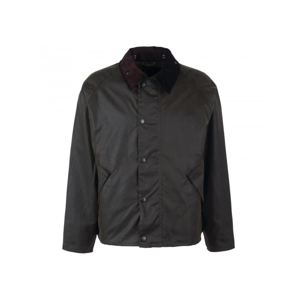 Barbour Waxjas OS Transport Olive Green Heren