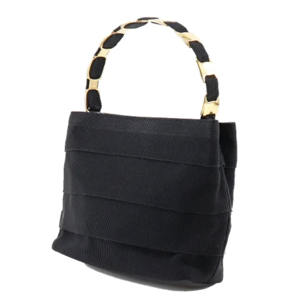 Salvatore Ferragamo Pre-owned Canvas handbags Black Dames