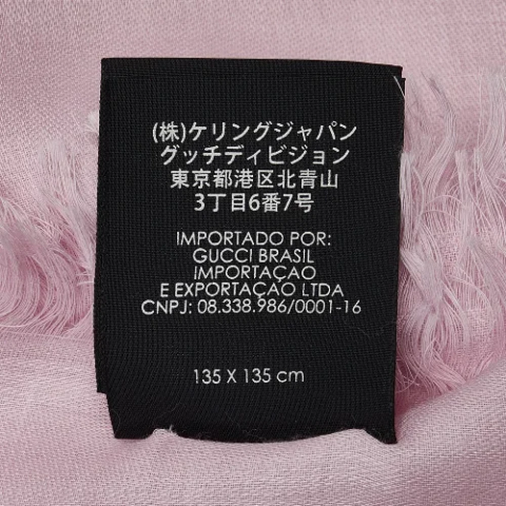 Gucci Vintage Pre-owned Wool scarves Pink Dames