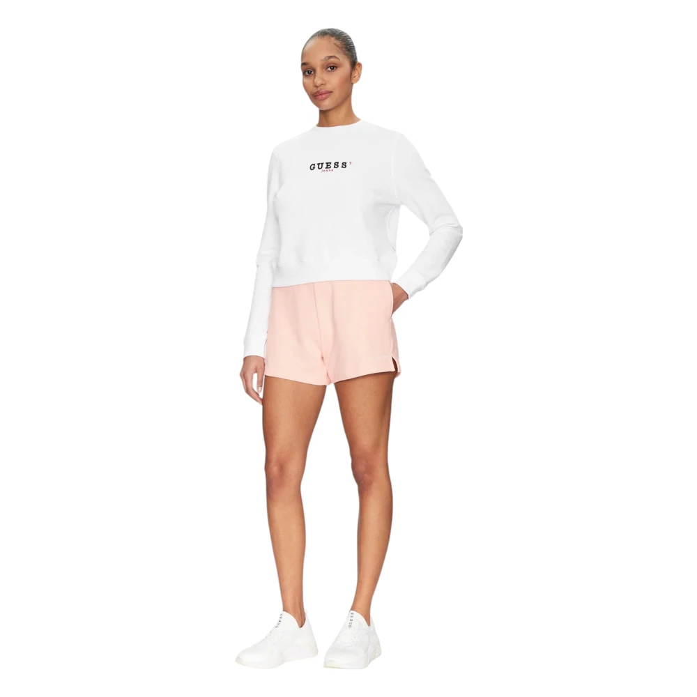 Guess Organische Katoen Dames Shorts Regular Fit Pink Dames