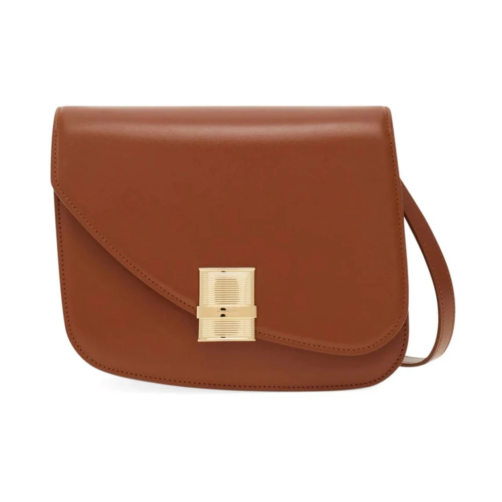 Salvatore Ferragamo Bruine Fiamma M handtas Brown Dames