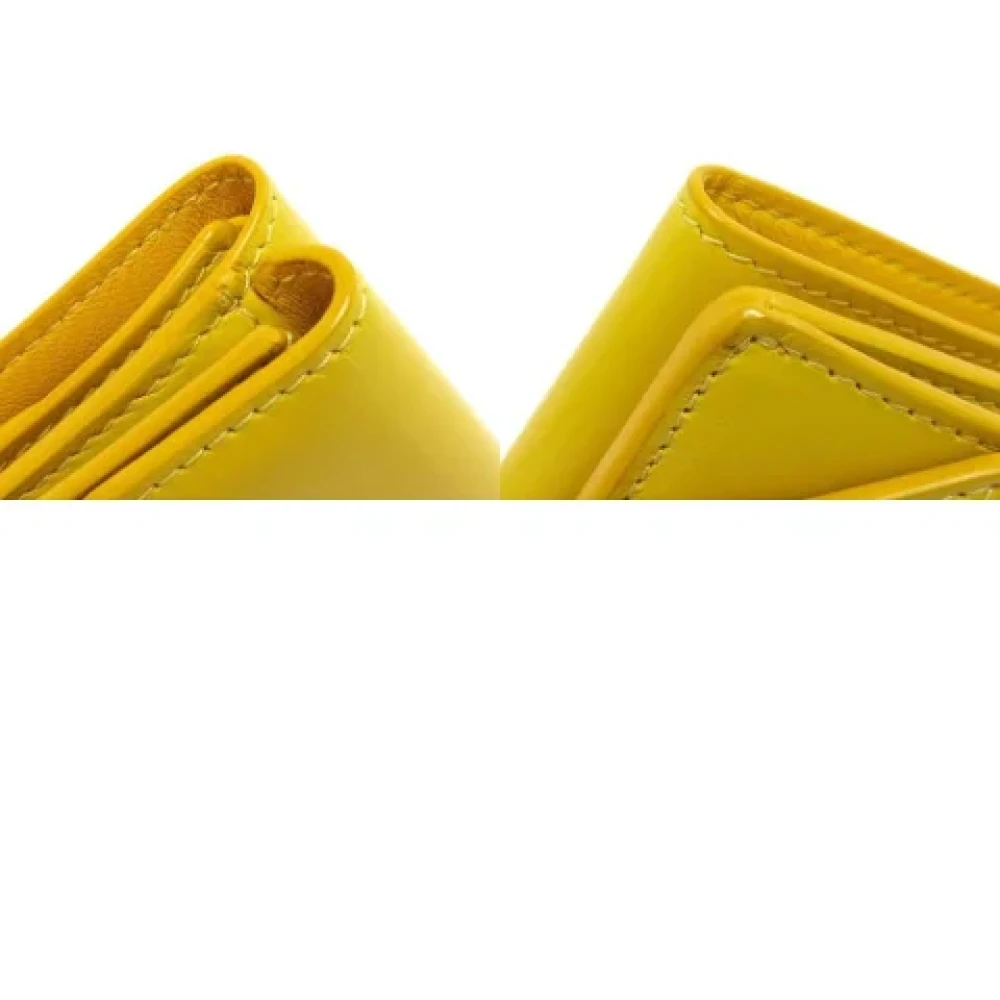 Balenciaga Vintage Pre-owned Leather wallets Yellow Dames