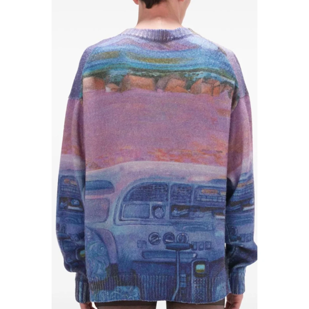 JW Anderson Grafische Print Merinowol Trui Multicolor Heren