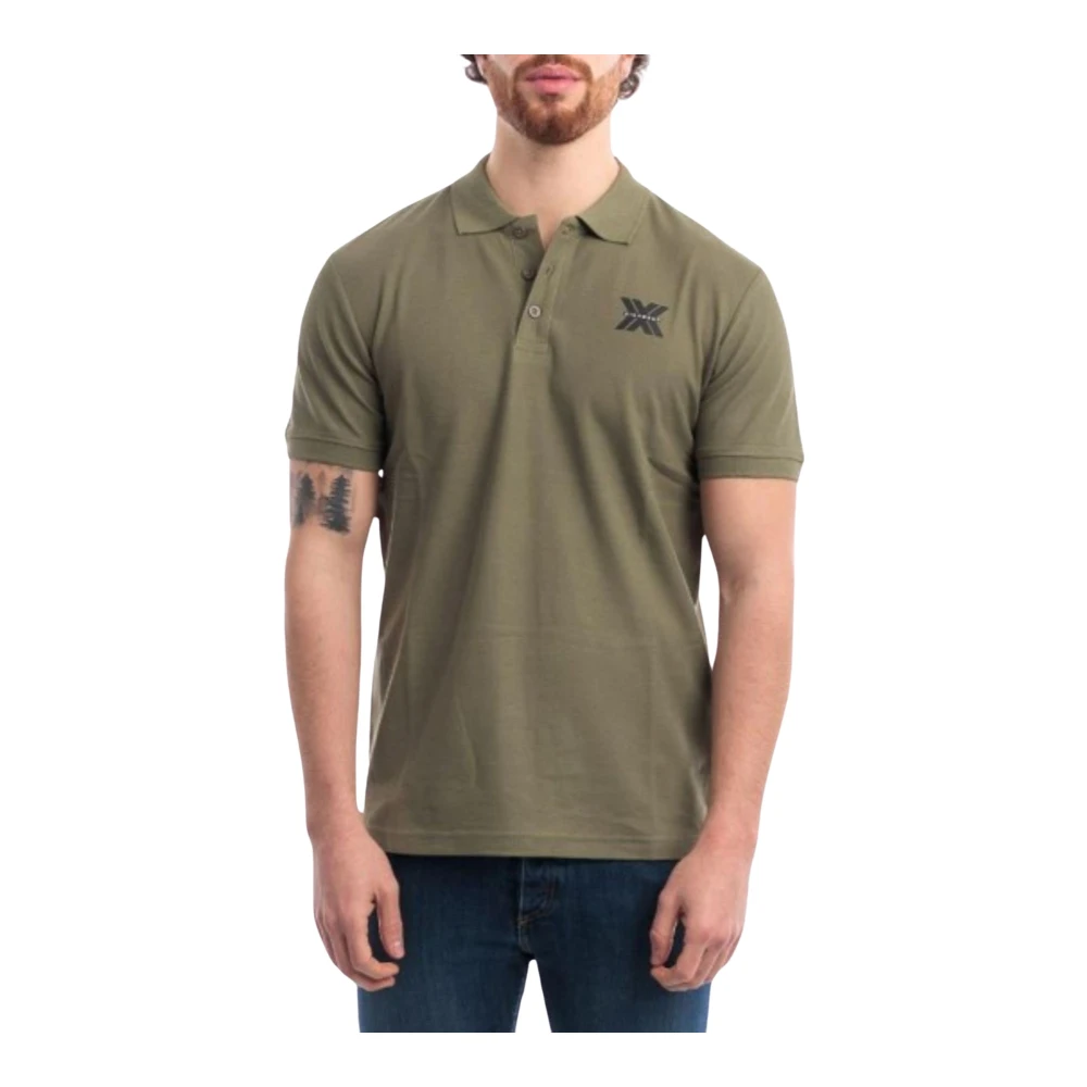 John Richmond Heren Polo Shirt Klassieke Stijl Green Heren
