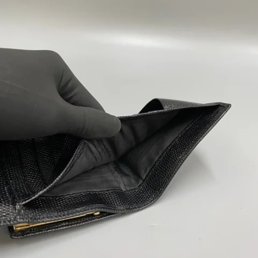 Salvatore Ferragamo Pre-owned Leather wallets Black Dames