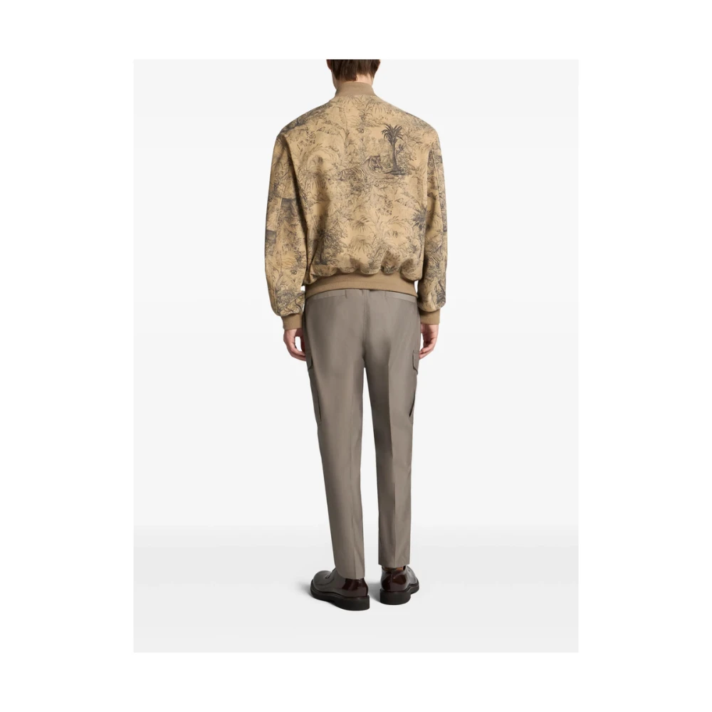 ETRO Beige Ritssluiting Geribbelde Buitenkleding Beige Heren