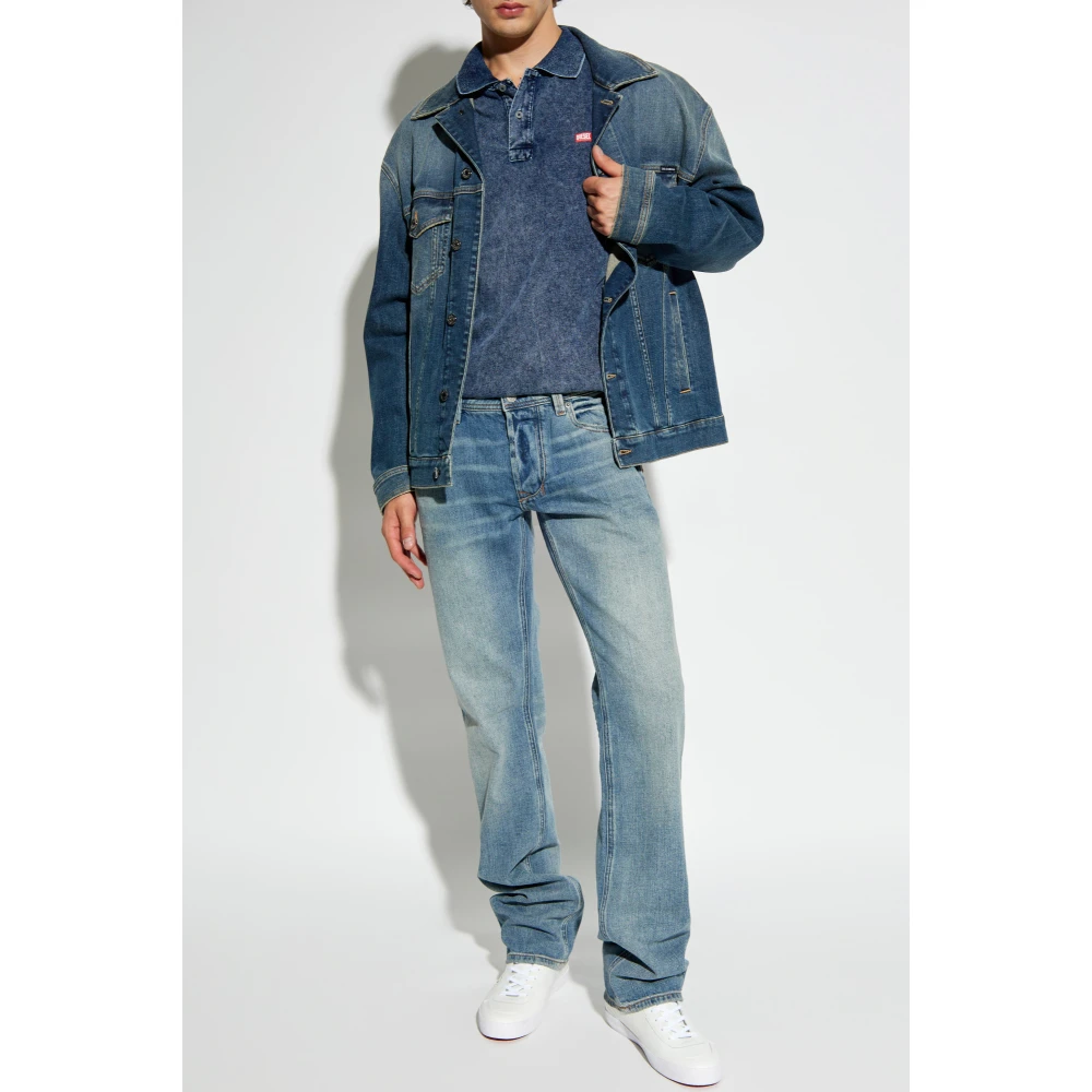 Diesel Polo `T-Swind` Blue Heren