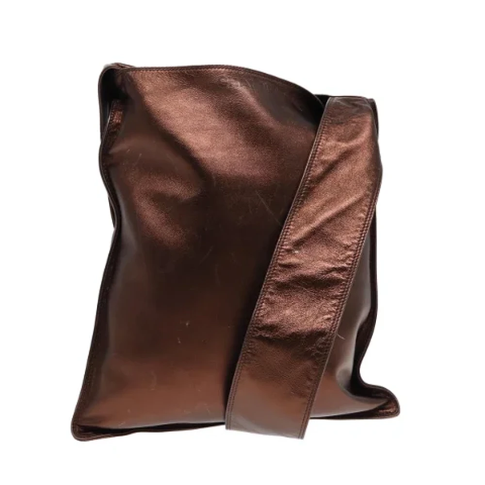 Chanel Vintage Pre-owned Leather shoulder-bags Brown Dames