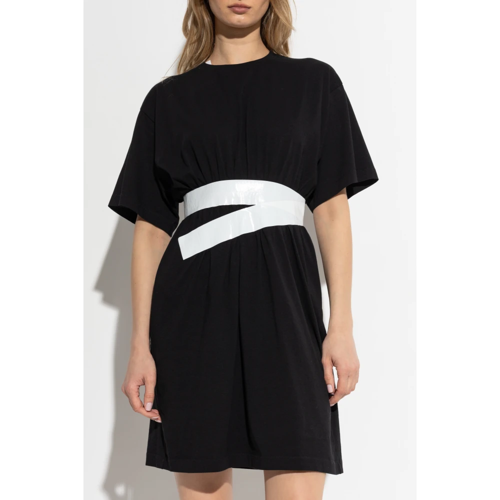 MM6 Maison Margiela Jurk met applicatie Black Dames