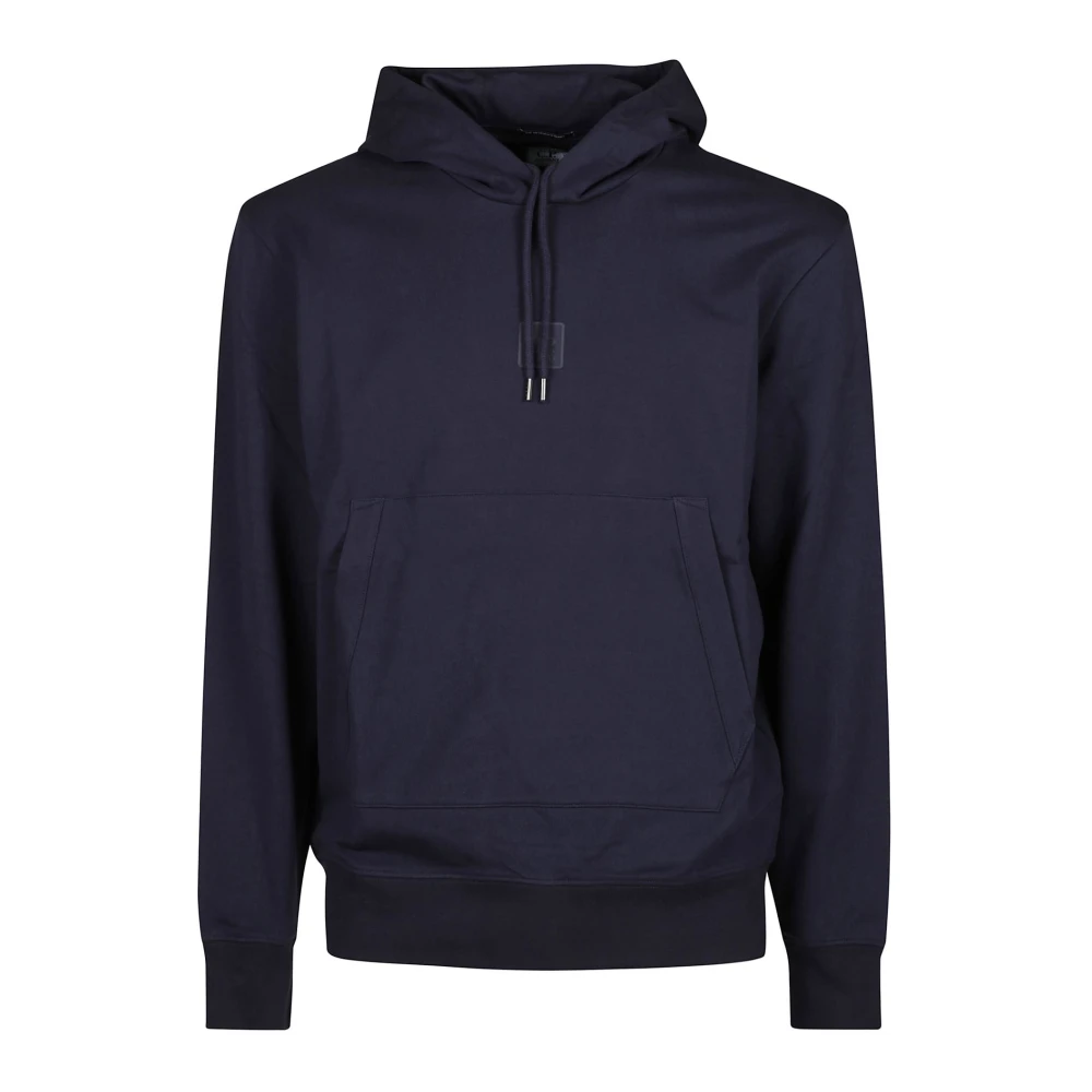 C.P. Company Stretch Fleece Hoodie met Logo Blue Heren