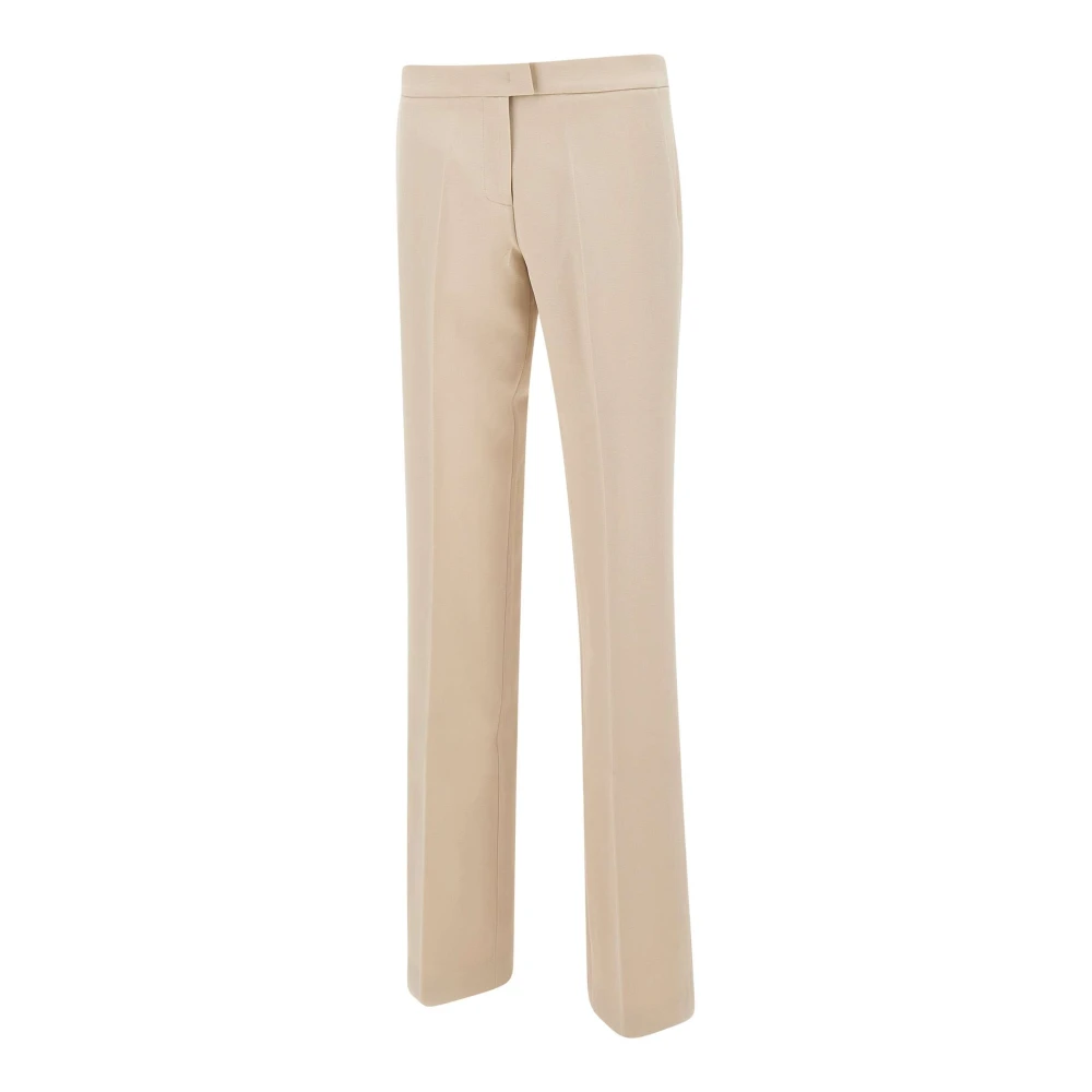 Andamane Crème Stretch Crepe Broek Beige Dames