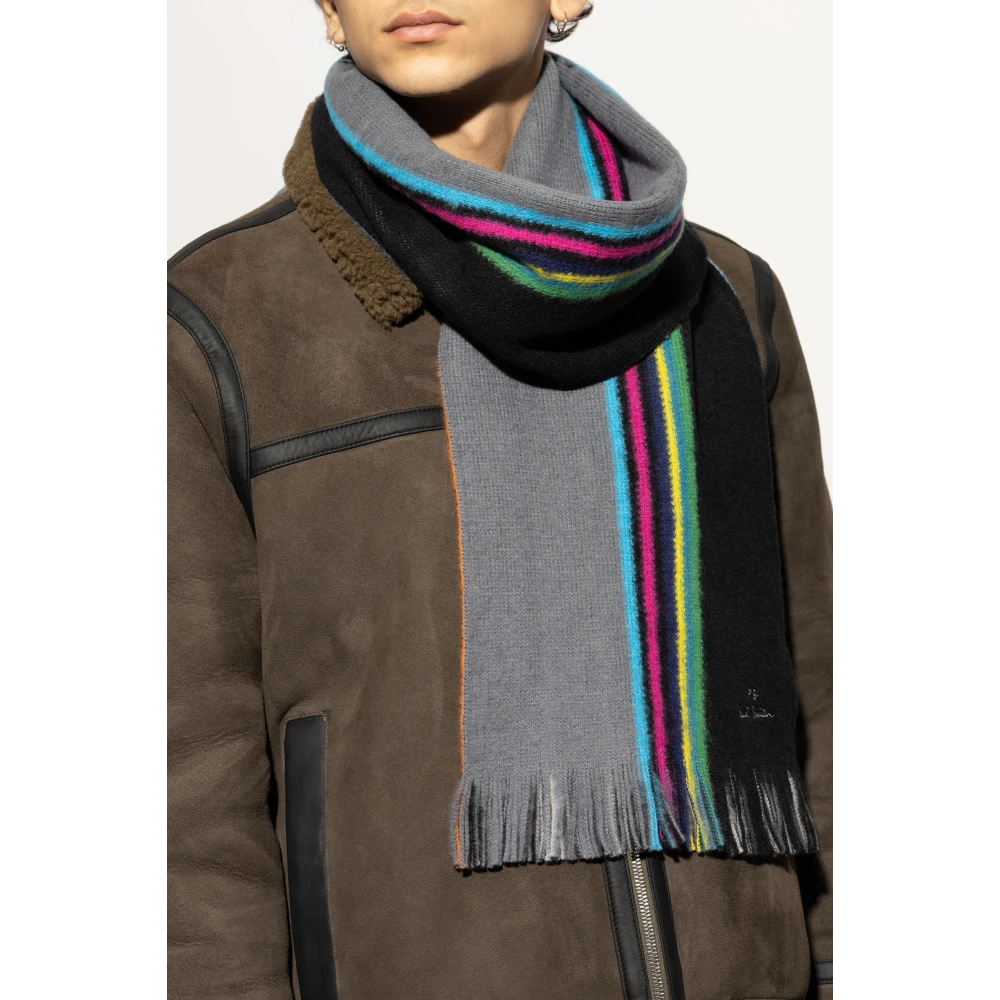 PS By Paul Smith Sjaal met gestreept patroon Multicolor Heren