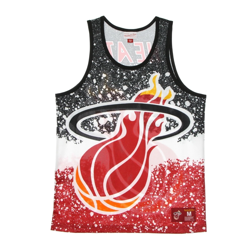 Mitchell & Ness Men's Multicolor Training, Xl, Miami Heat Basketball Tank Top