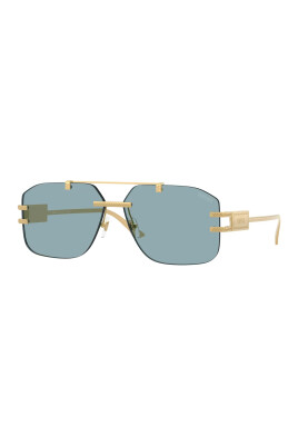 monture-doree-verres-bleus-lunettes-soleil