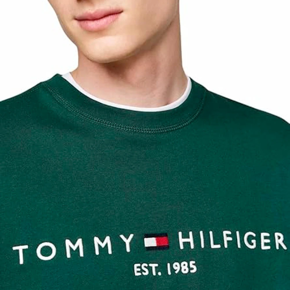 Tommy Hilfiger Groene Trui Hoge Hals Regular Fit Green Heren