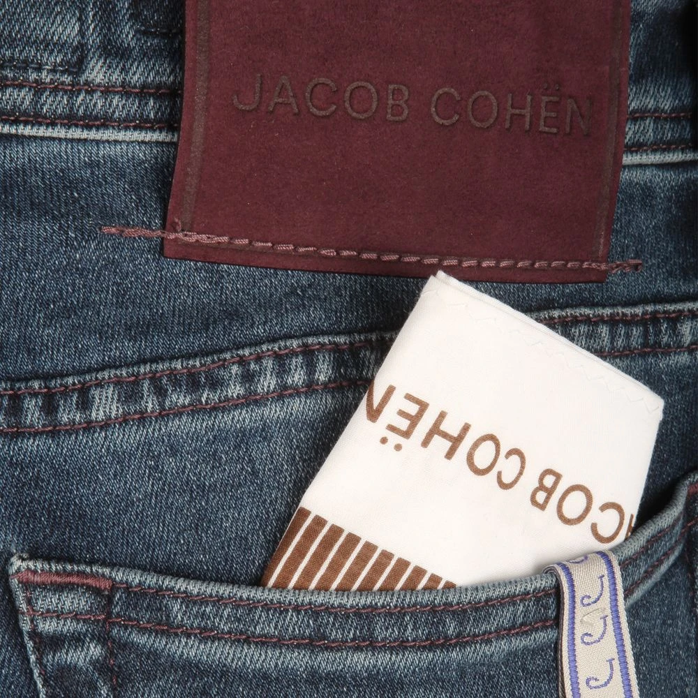Jacob Cohën Slim Fit Donkerblauwe Denim Jeans Blue Heren