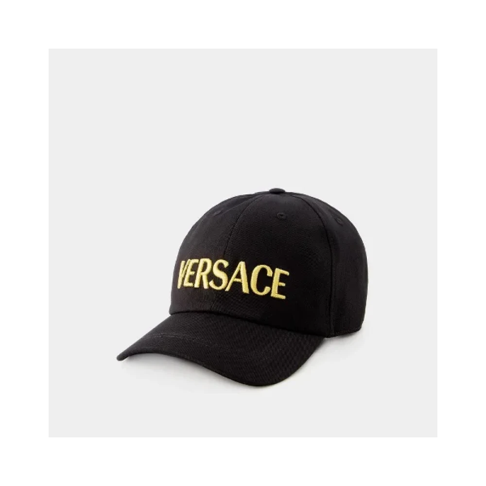 Versace Pre-owned Cotton hats Black Heren