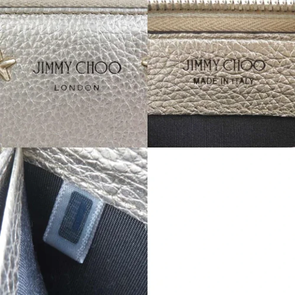 Jimmy Choo Pre-owned Leather wallets Yellow Dames
