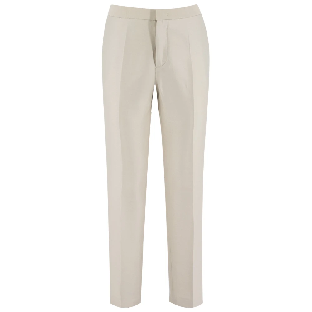 Fabiana Filippi Moderne Silhouet Hoge Taille Broek Gray Dames