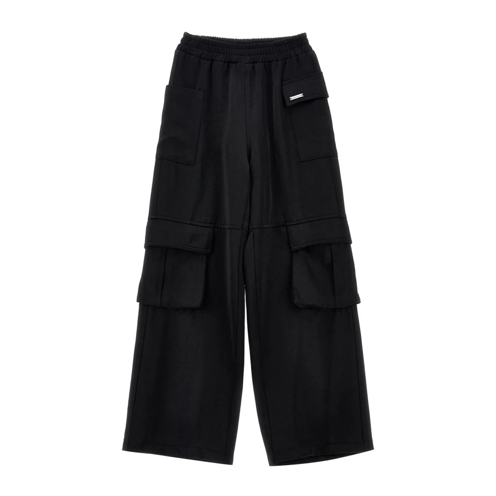 Monnalisa Girls Black Trousers, 16 Y, Pantalone In Raso