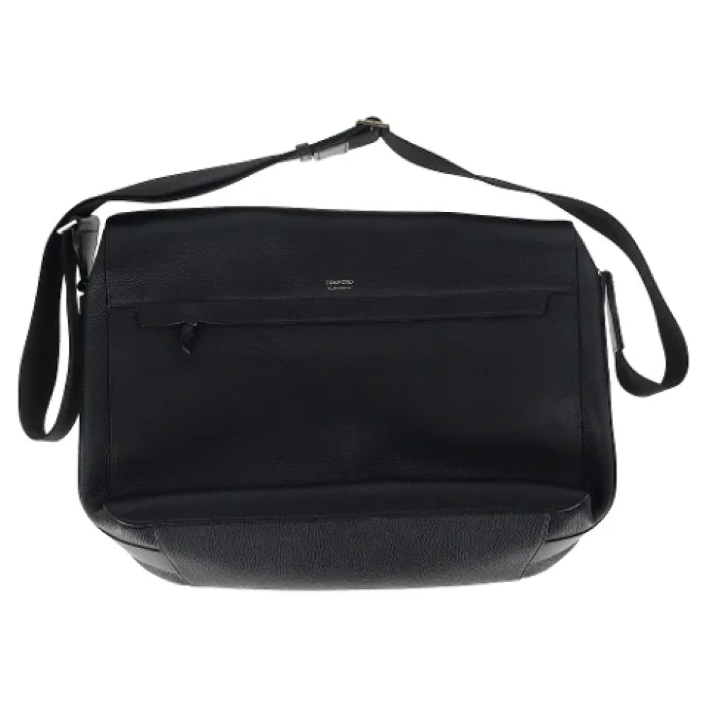 Tom Ford Pre-owned Leather shoulder-bags Black Heren