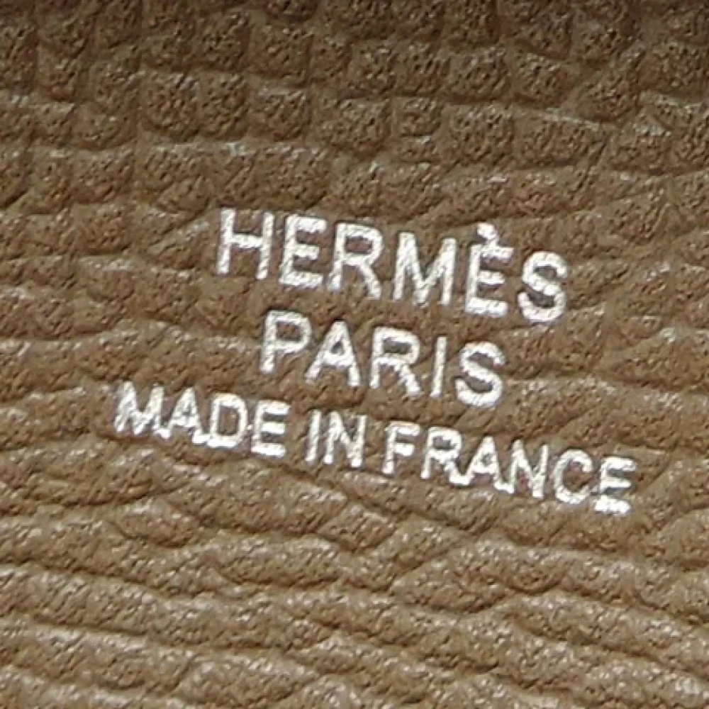 Hermès Vintage Pre-owned Leather wallets Gray Dames