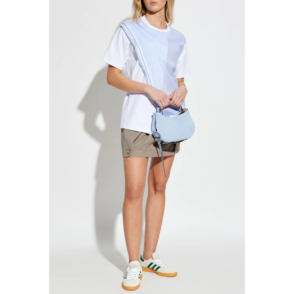 Moschino T-shirt met logo Blue Dames