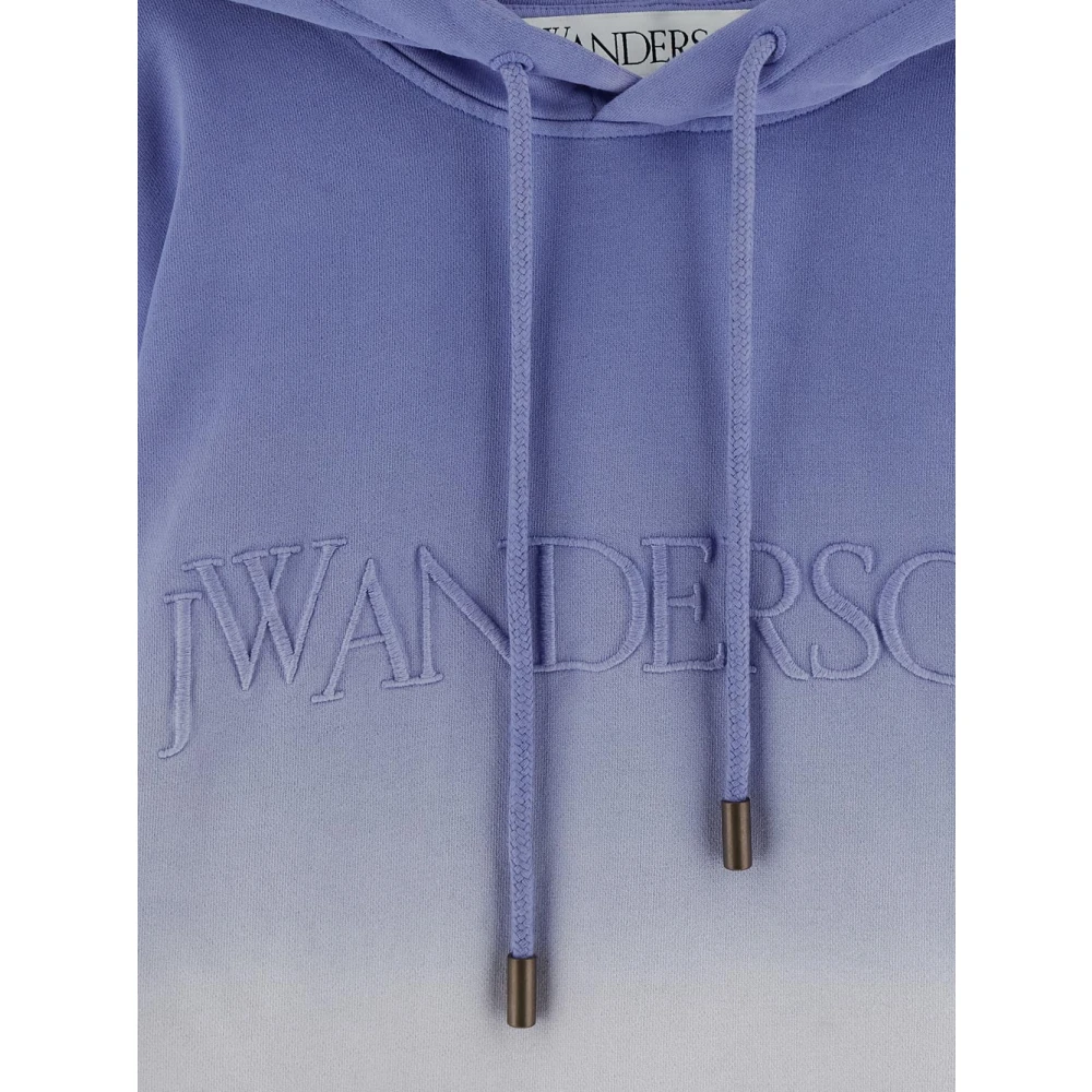 JW Anderson Logo Hoodie Purple Heren