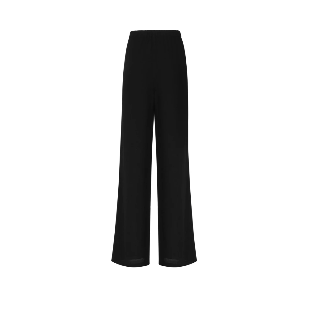 pinko Zwarte broek met elastische taille Black Dames