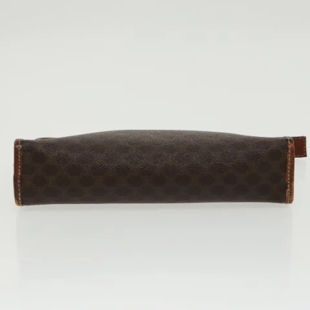 Celine Vintage Pre-owned Leather clutches Brown Dames