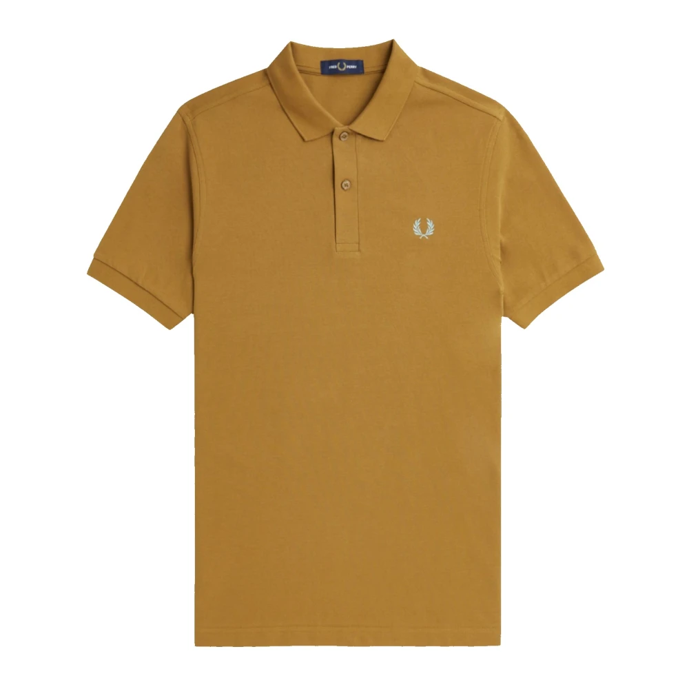 Fred Perry Slim Fit Plain Polo Dark Caramel Brown Heren