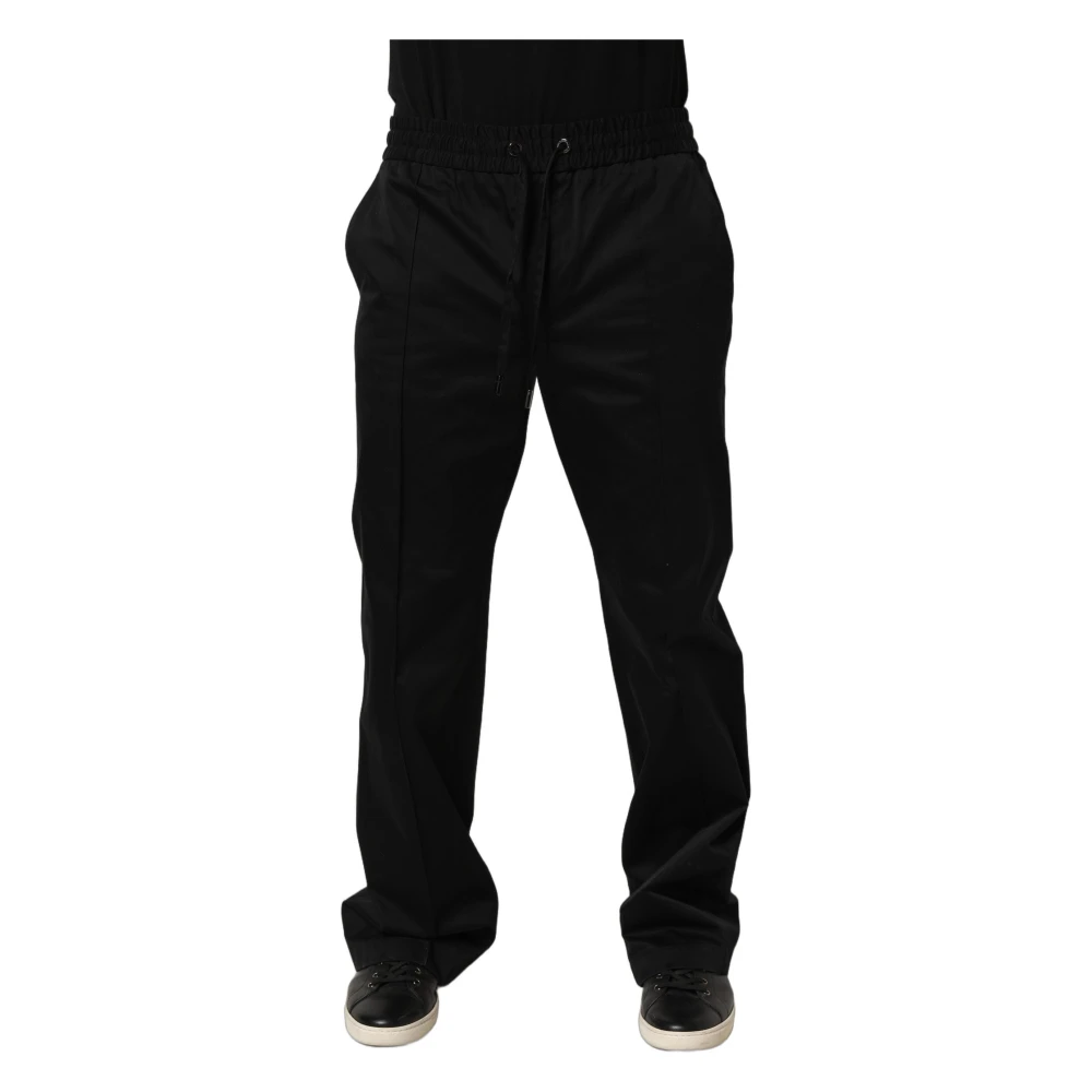 Dolce & Gabbana Black Jogger Trousers - Male - Sweatpants - M - Trousers