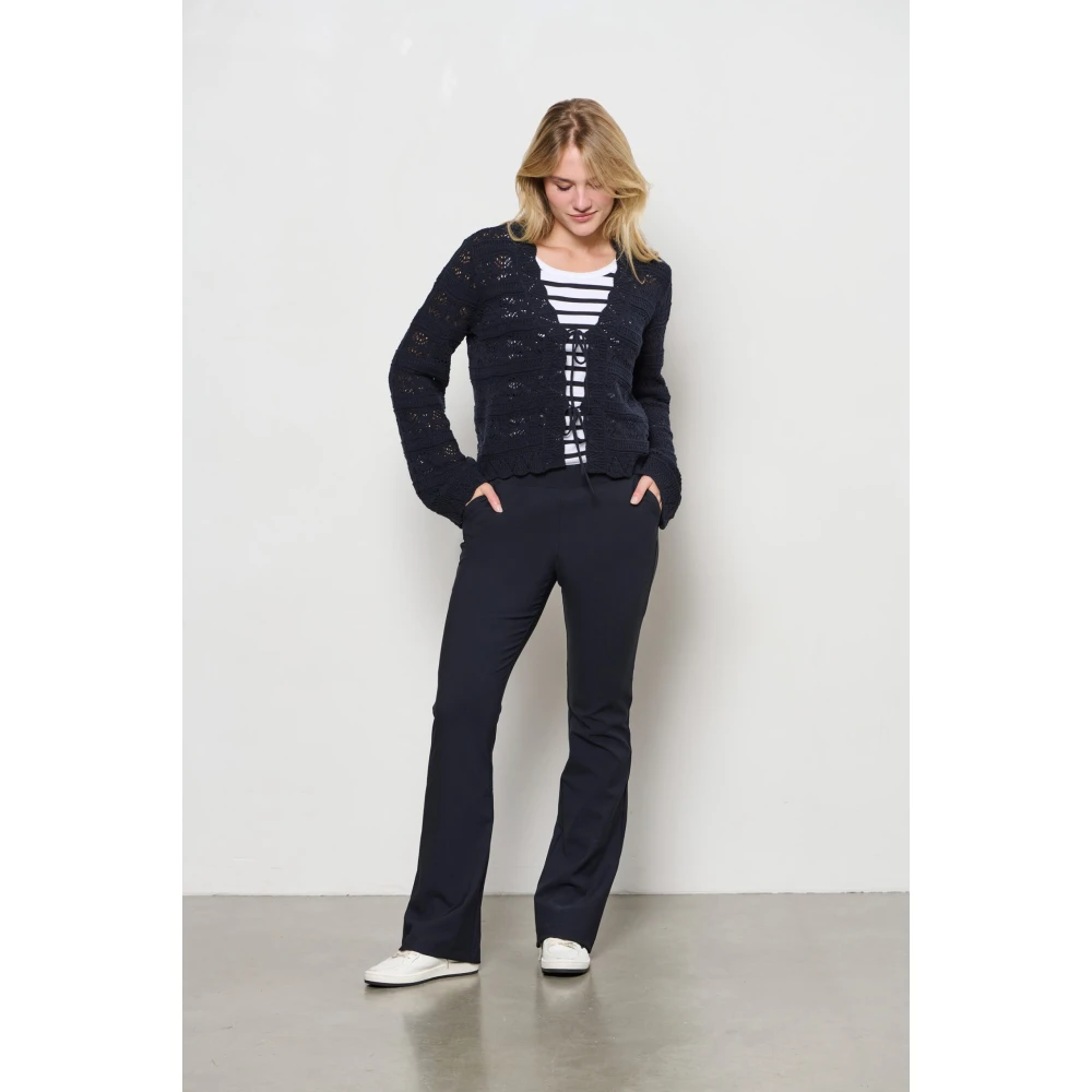 &Co Woman Wijde Broek Zomerse Stijl Blue Dames