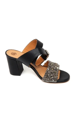 Vintage Sequin Beaded Sandal Skor