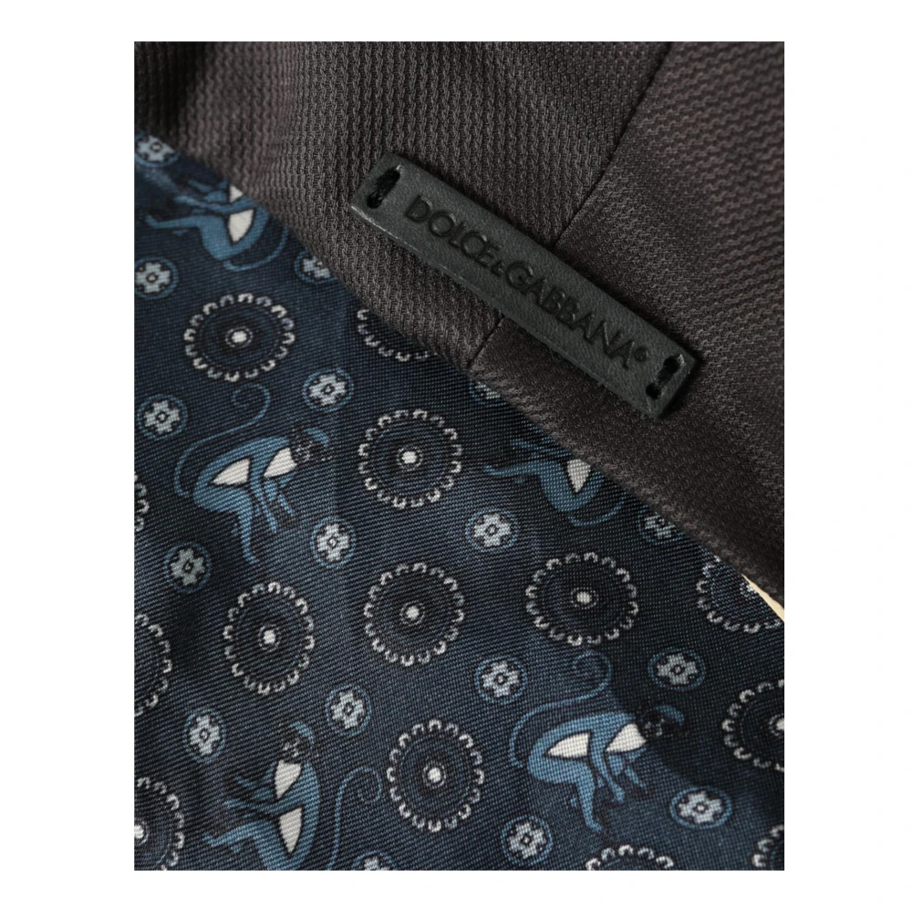 Dolce & Gabbana Grijze Katoenen Newsboy Cap Gray Heren