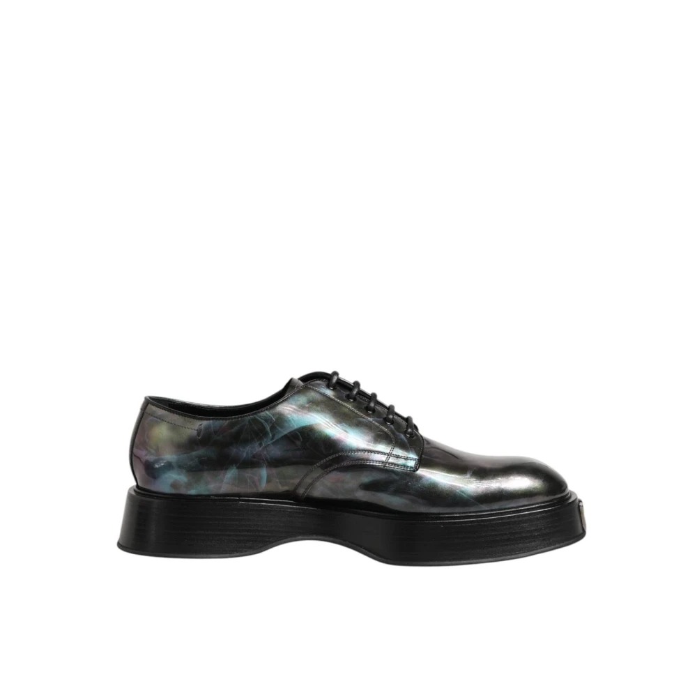 Dolce & Gabbana Men's Multicolor Leather Formal Derby Shoes