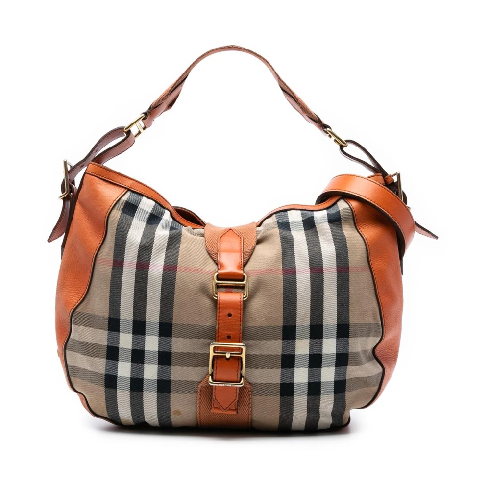 Burberry Vintage Women's Brown Pre-Owned Hobo Bag
