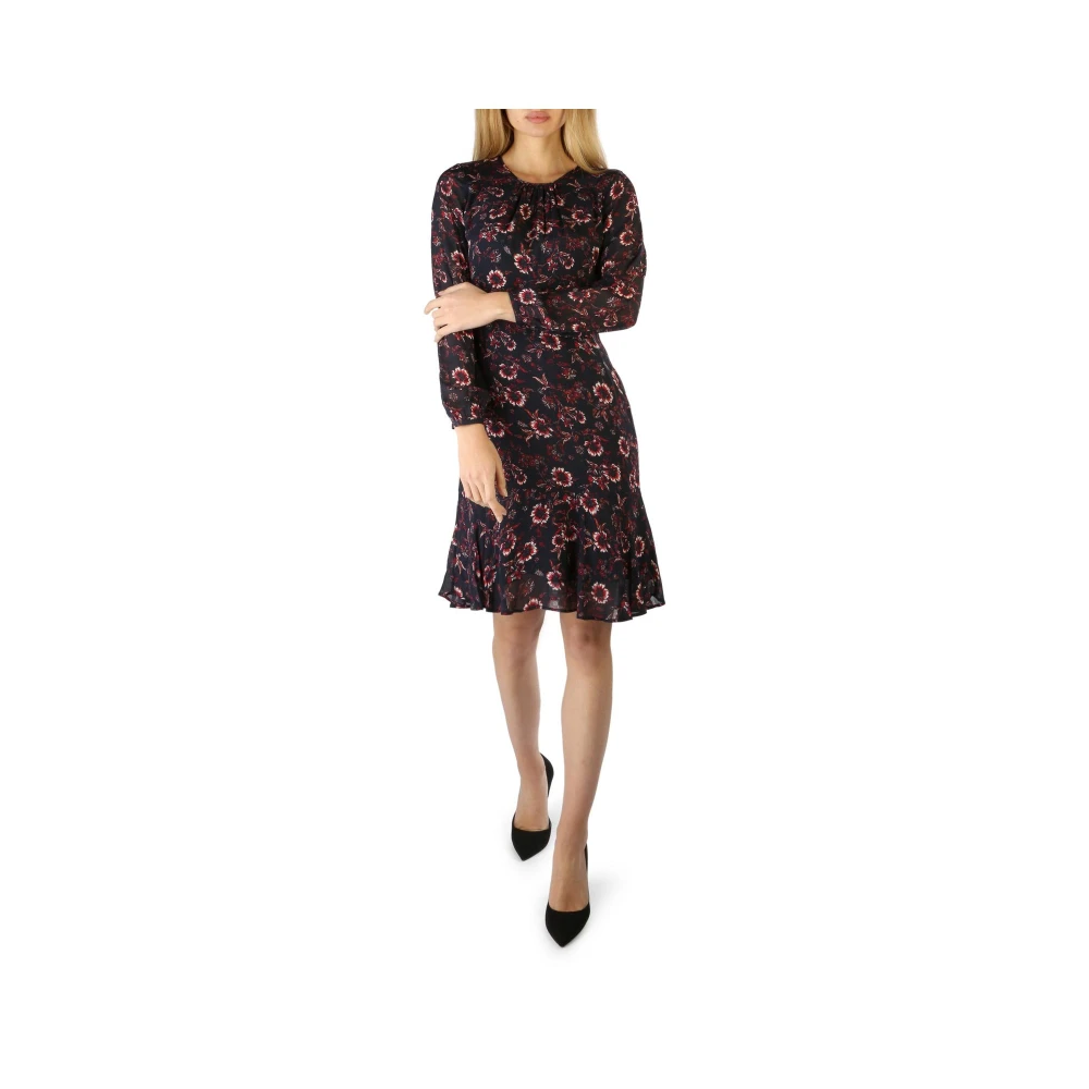 Tommy Hilfiger Bloemenprint Lange Mouw Jurk Multicolor Dames