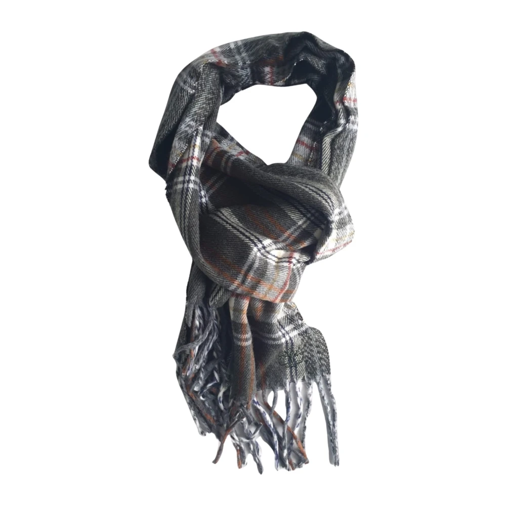 Timberland Women's Green Winter Scarves, One Size, Quadri Check Acrilico Scarf