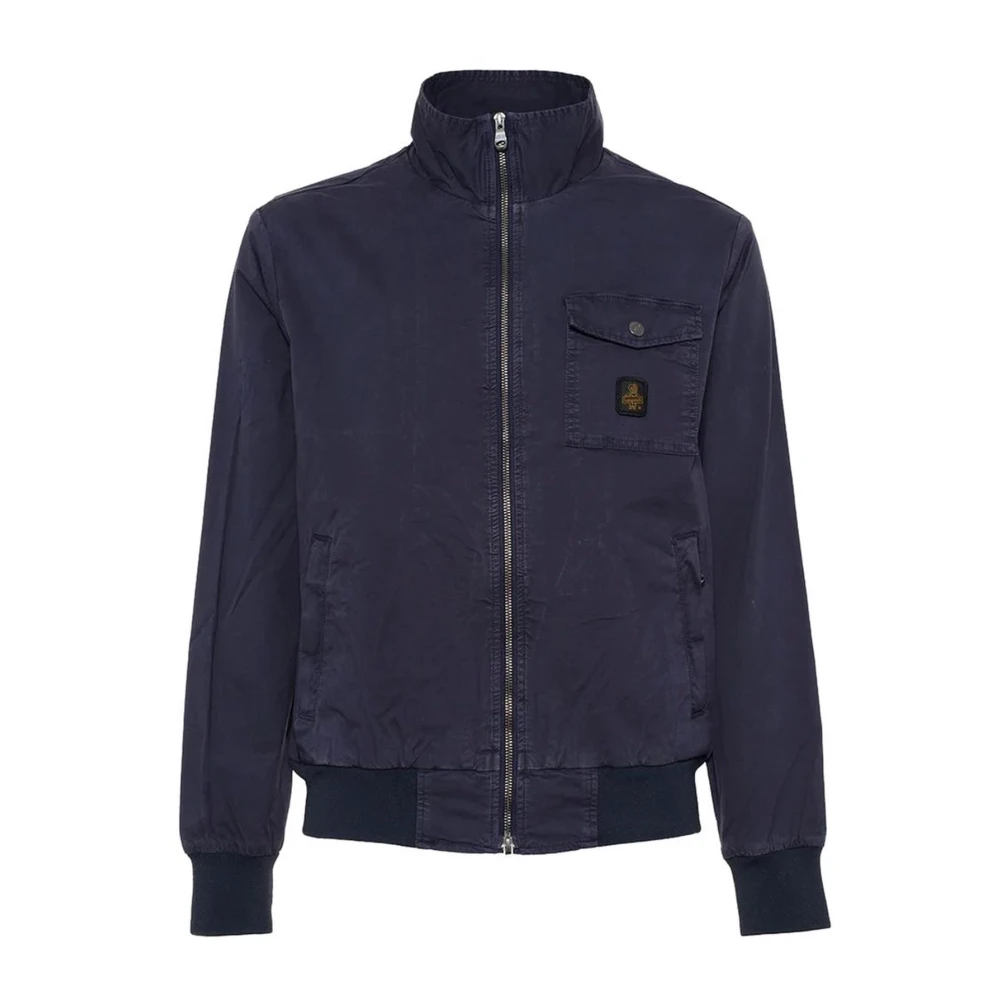 RefrigiWear Blauwe Katoenen Bomberjack Blue Heren