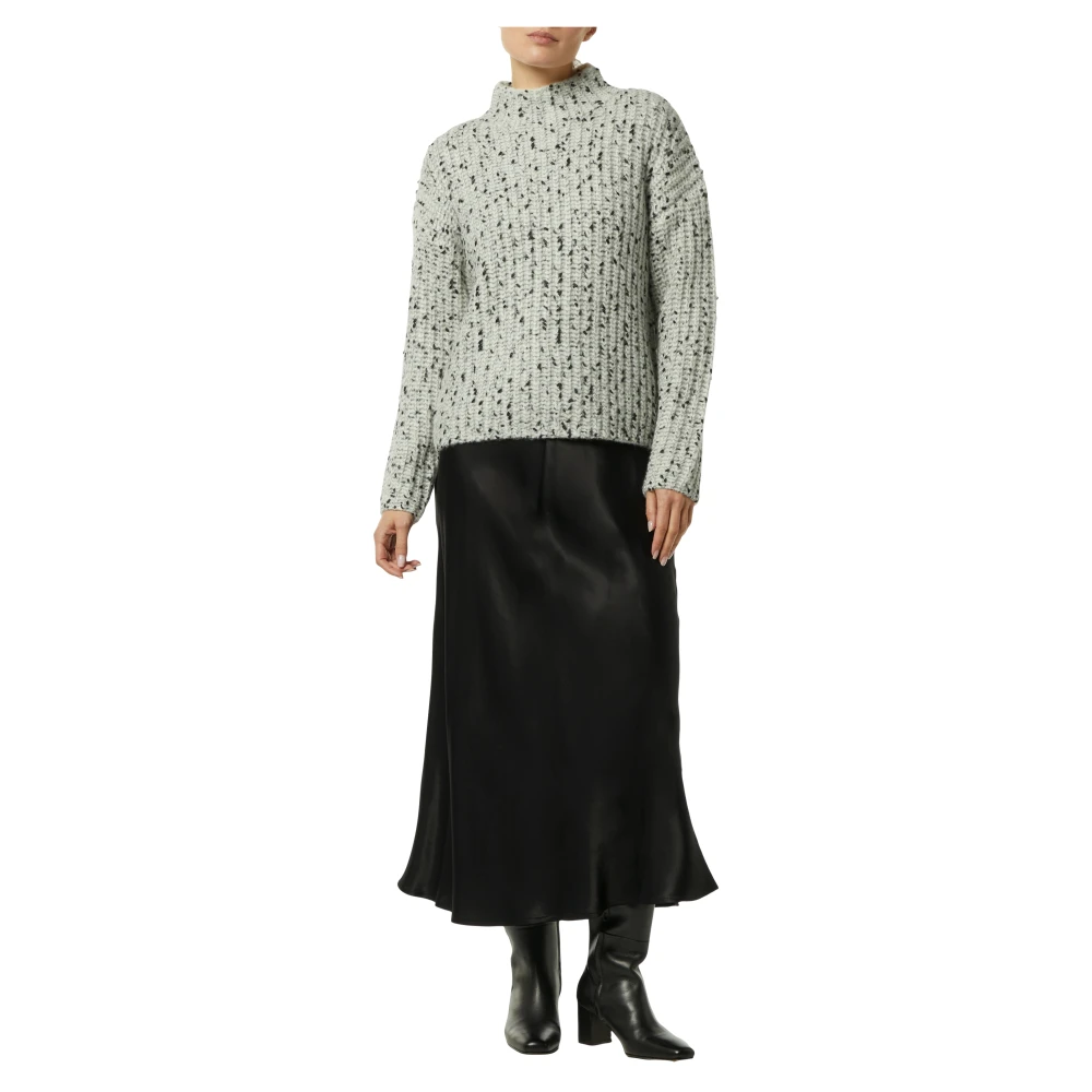 comma Trui met contrastgaren White Dames