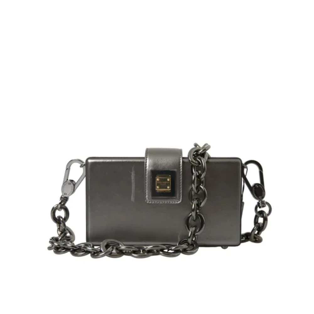 Dolce & Gabbana Pre-owned Fabric shoulder-bags Gray Dames