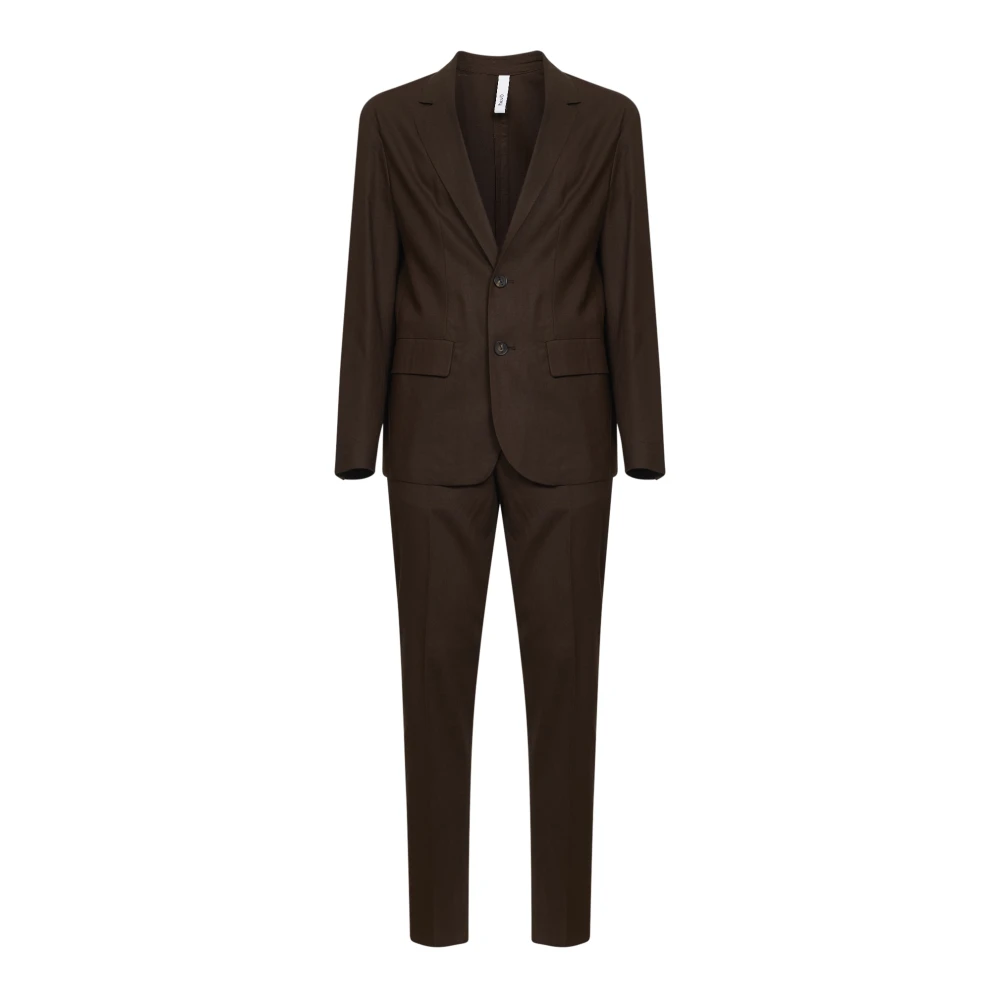 Hevo Brown Galatina Suit - Male - Single Breasted Suits - M - Suits