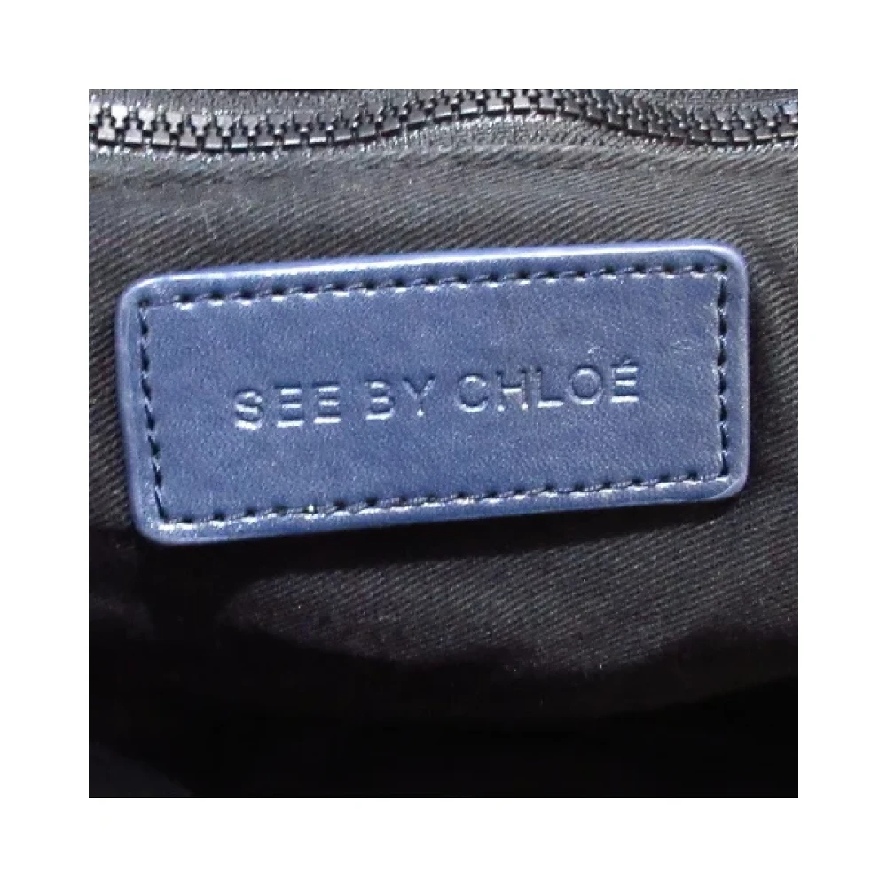 Chloé Pre-owned Canvas handbags Blue Dames