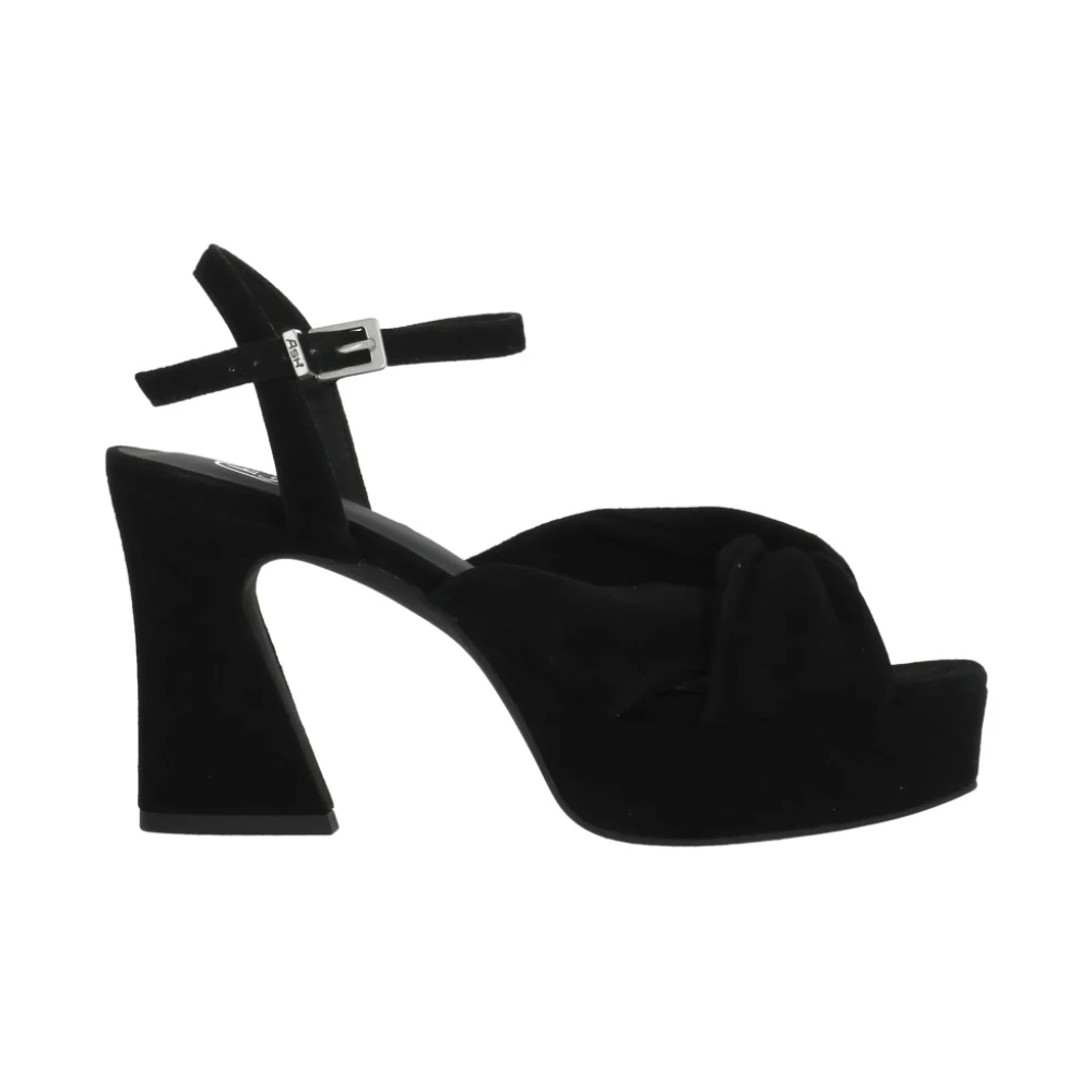 Ash Black High Heel Sandals, Female, 7 Uk, Opus Platform Sandal