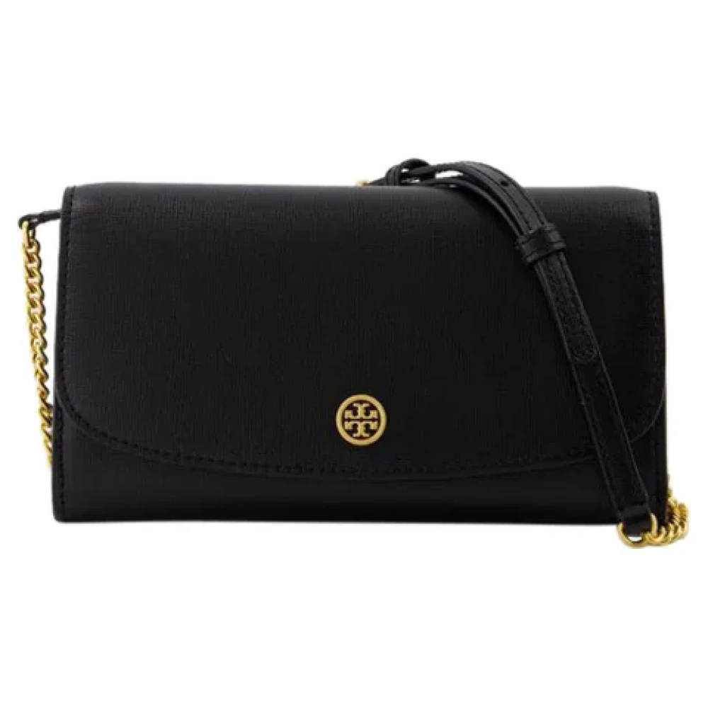 TORY BURCH Leather wallets Black Dames