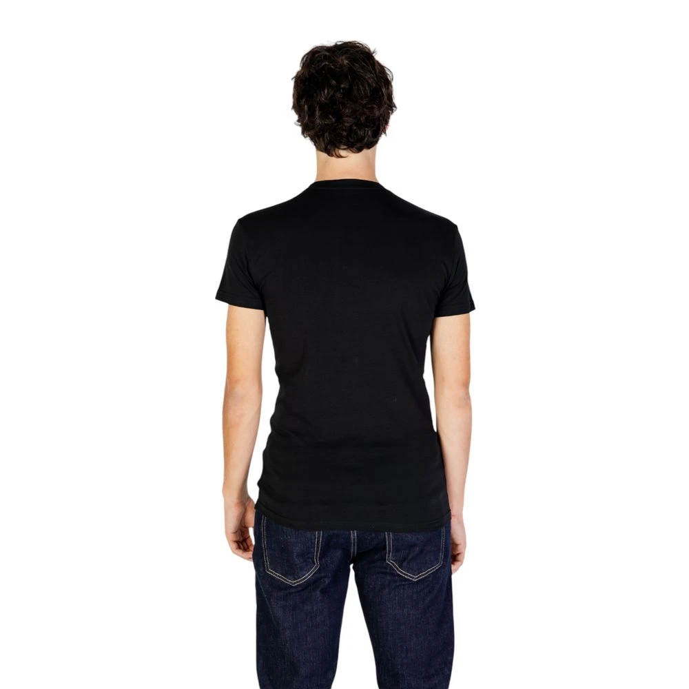 Emporio Armani Katoenen Heren T-shirt Herfst Winter Collectie Black Heren