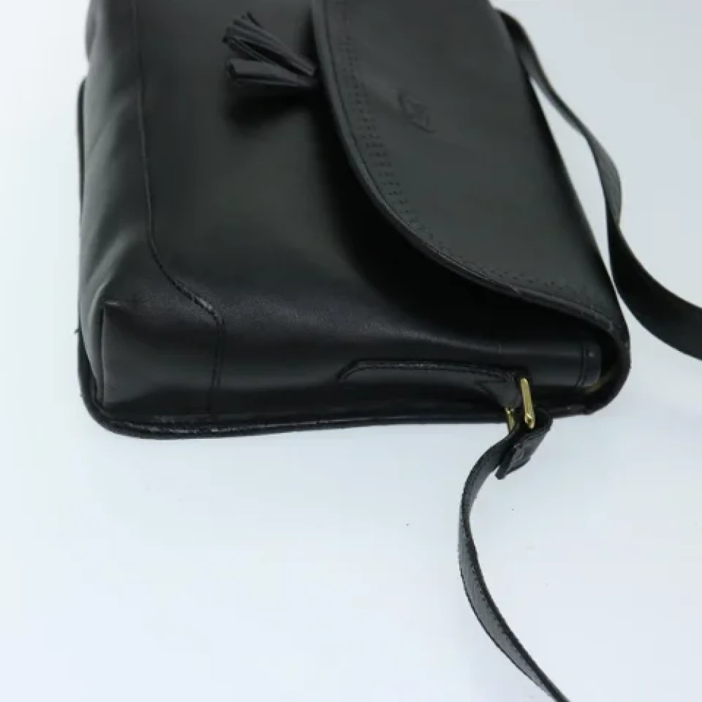Burberry Vintage Pre-owned Leather shoulder-bags Black Dames