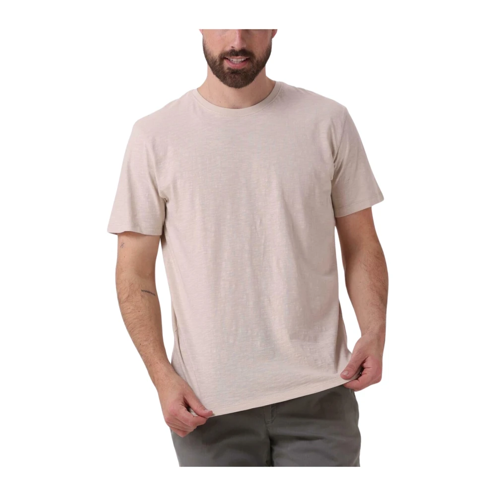 Selected Slhaspen Slub Ss O-Neck Tee Noos, Oatmeal - Bild 4