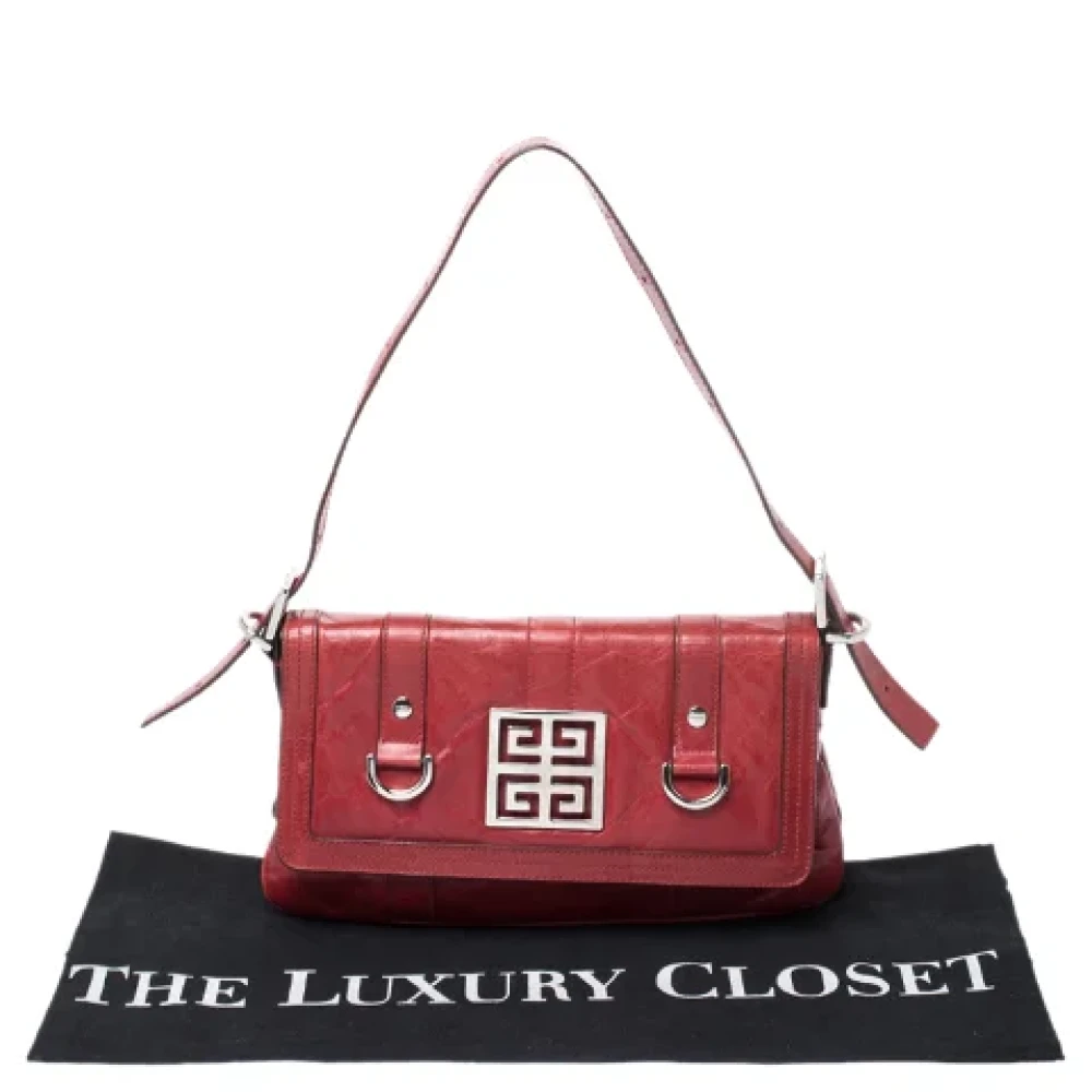 Givenchy Pre-owned Leather shoulder-bags Red Dames